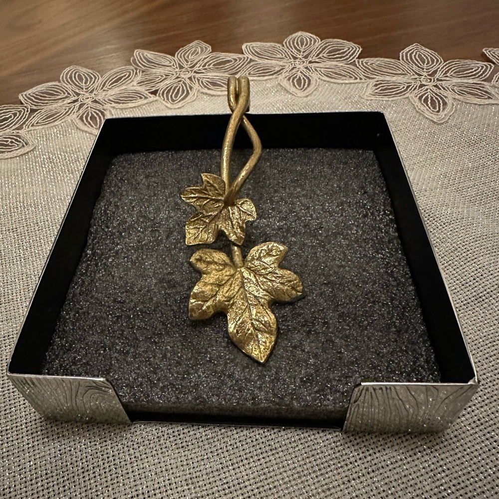 NOT FOR SALE Micheal Aram Gold Leaf Decorative Hook